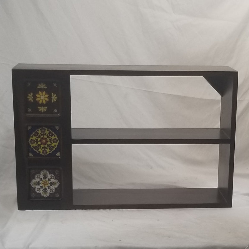 Solid Rosewood 3 Tile Floating Shelf