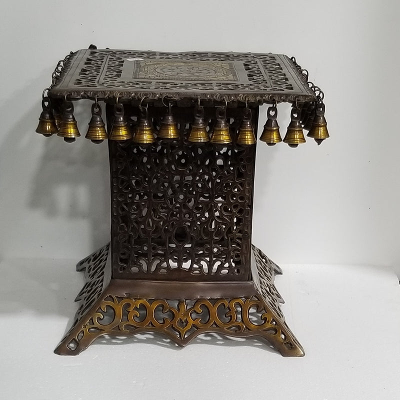 15"H x 15"W x 15"D Handcrafted Brass Pedestal