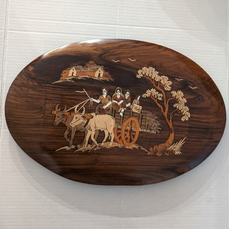 Rosewood 12" x 18" Oval Shaped Panel
