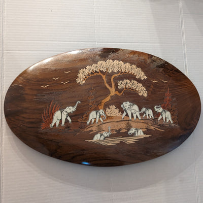 Rosewood 12" x 20" Oval Shaped Panel