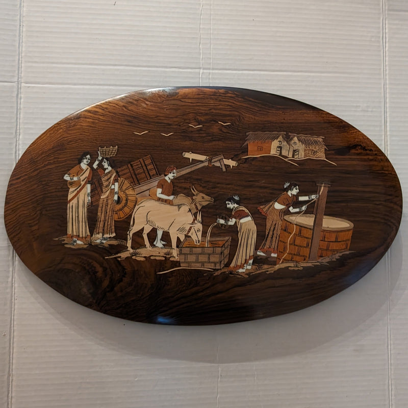 Rosewood 12" x 20" Oval Shaped Panel