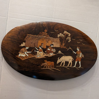 Rosewood 12" x 20" Oval Shaped Panel