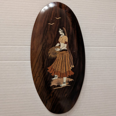 Rosewood 6" x 12" Oval Shaped Panel