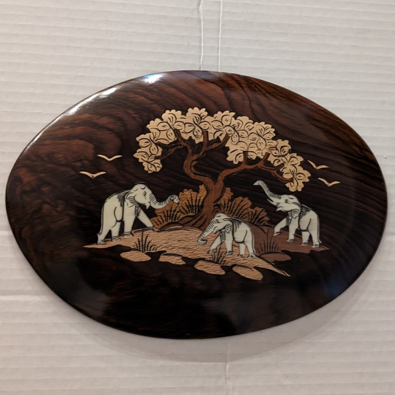 Rosewood 7" x 10" Oval Shaped Panel