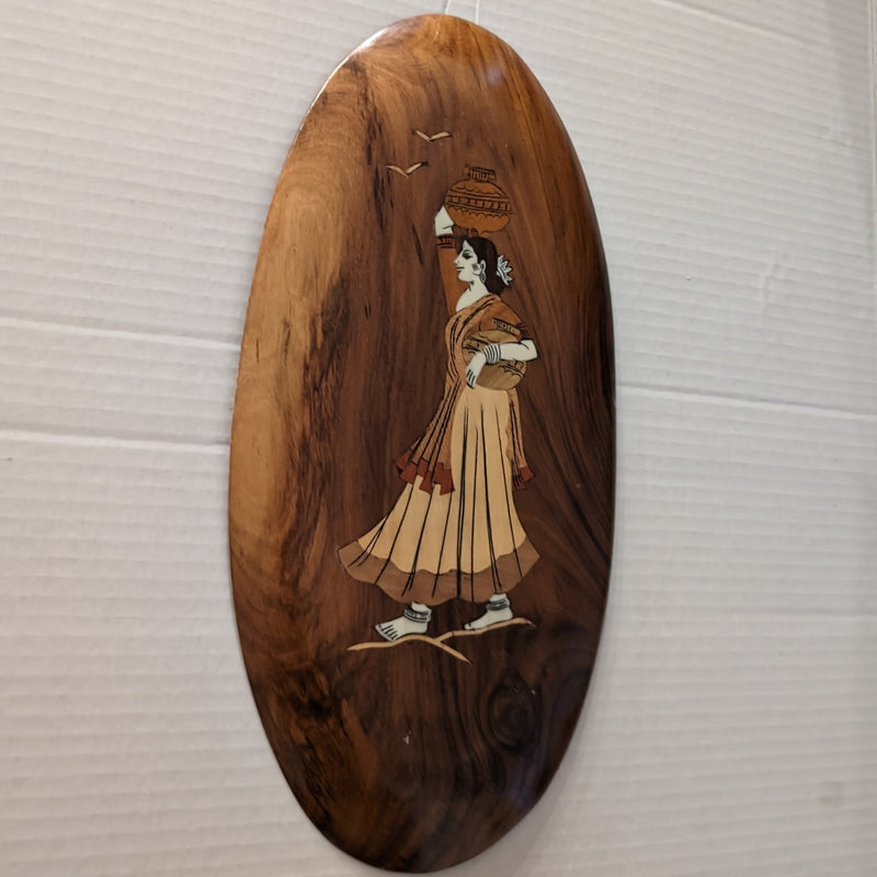 Rosewood 7" x 14" Oval Shaped Panel