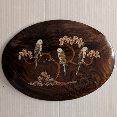 Rosewood 9" x 12" Oval Shaped Panel