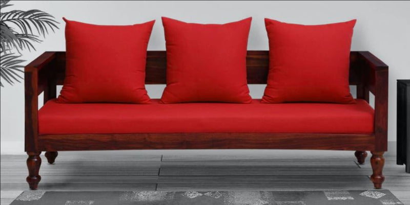 Solid Rosewood 3 Seater Tile Sofa + 2 Single Seater Set