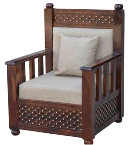 Solid Rosewood High Back 3 Seater Sofa Set + 2 Single Seater Set