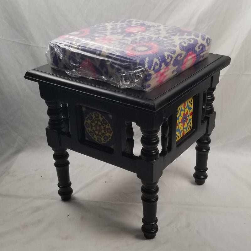 Solid Rosewood Stool with Seat