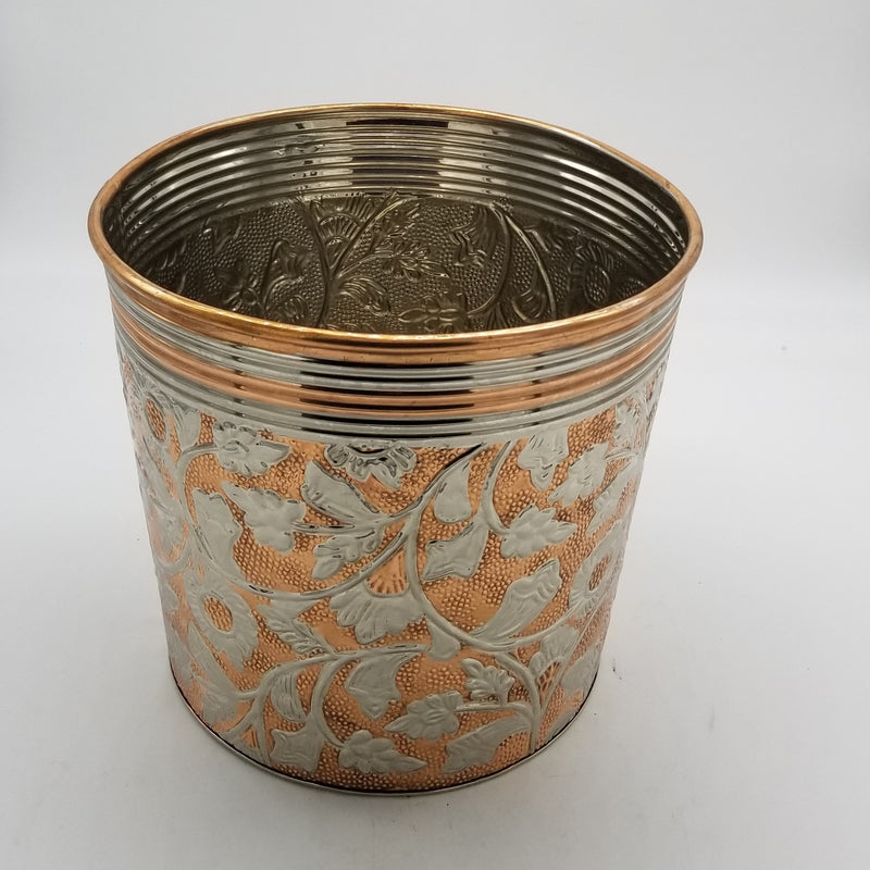 10" Diameter Copper Nickel Brass Planter