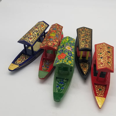 10" Handcrafted and Hand Painted Shikara Boat