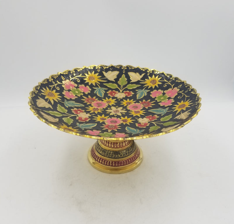 12" Brass Bowl Multicolor - ECP