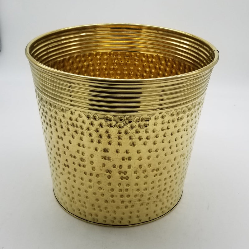12" Diameter Hammered Tapered Planter
