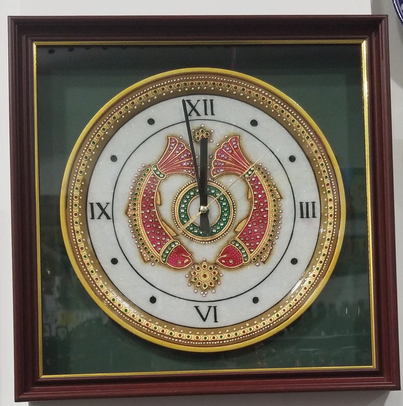 Marble 12" Clock