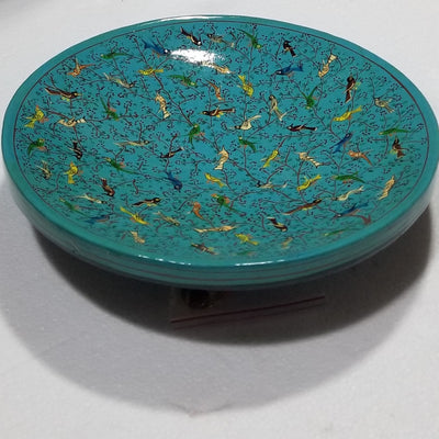 12" Diameter Papier Mache Wall Plate assorted