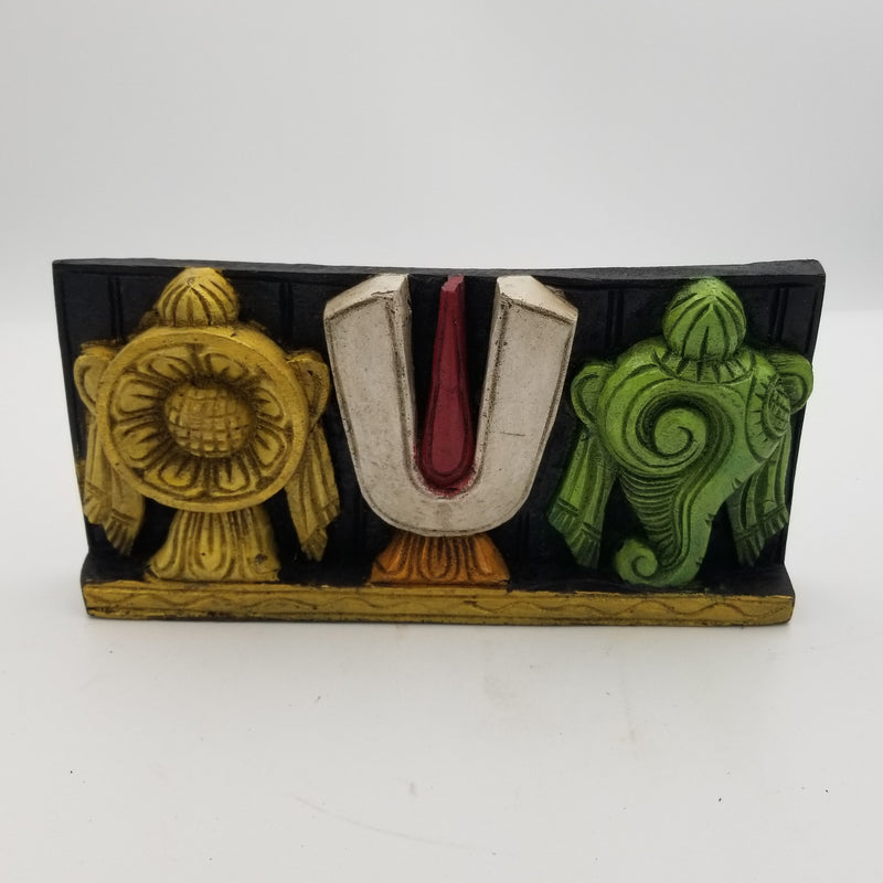 12" x 6" Sangu, Chakra Nammam Wall Panel - Colored