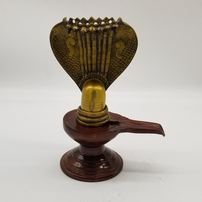 13" Solid Brass Shivlinga