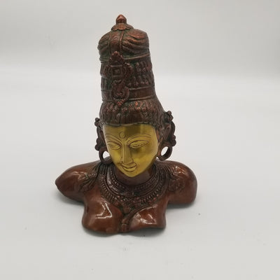13" Parvathi Bust Lacquered