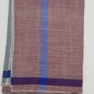Pashmina / Cashmere Woolen Stole - 28" x 80" - Variant C