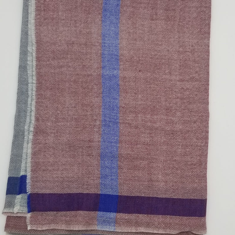 Pashmina / Cashmere Woolen Stole - 28" x 80" - Variant C
