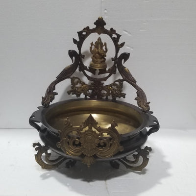20" Peacock inspired Ganesh Urli