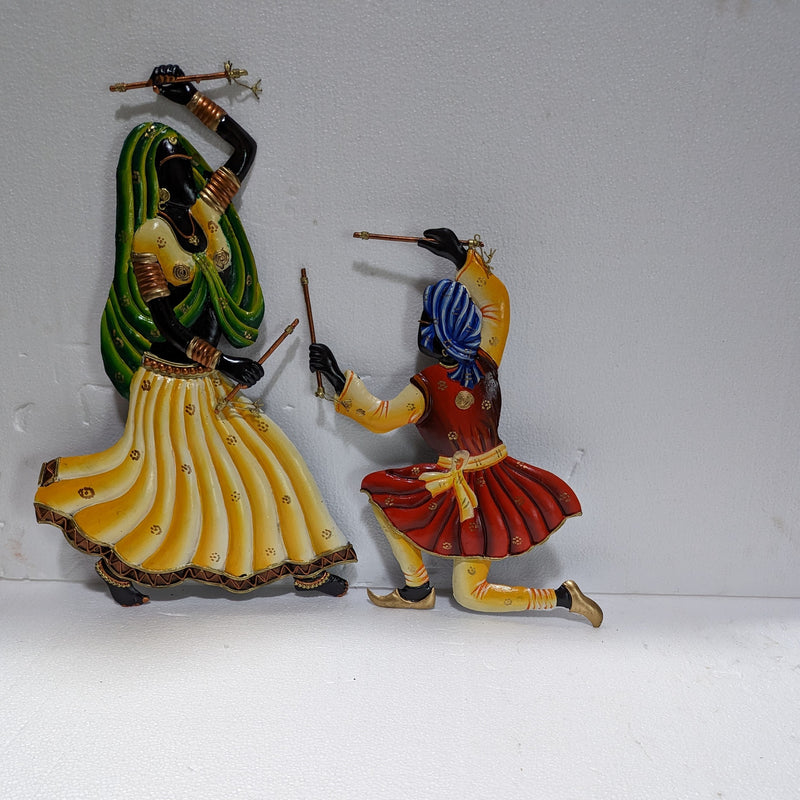 20"H Rajasthani Dandiya Couple