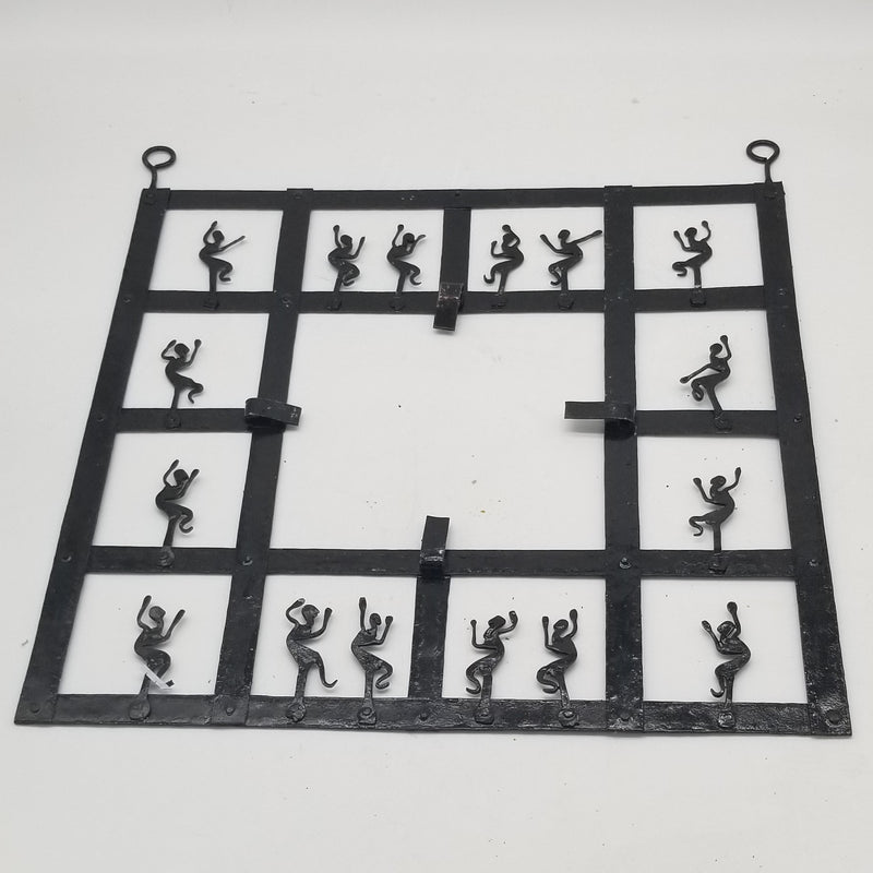 20" x 18" Wrought black iron wall art