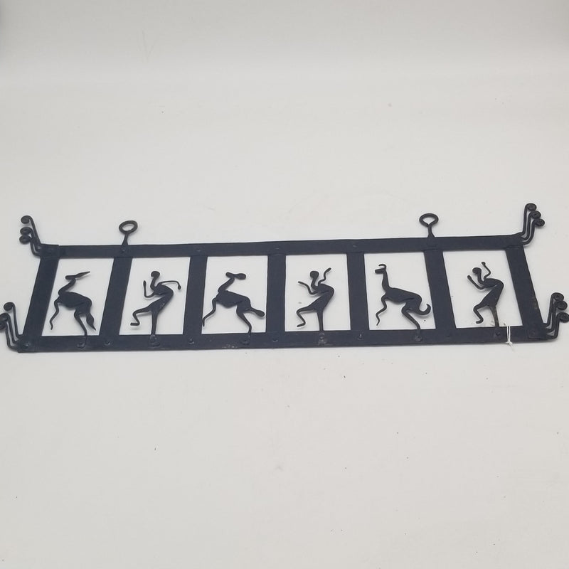 23" x 8" Wrought iron black wall art