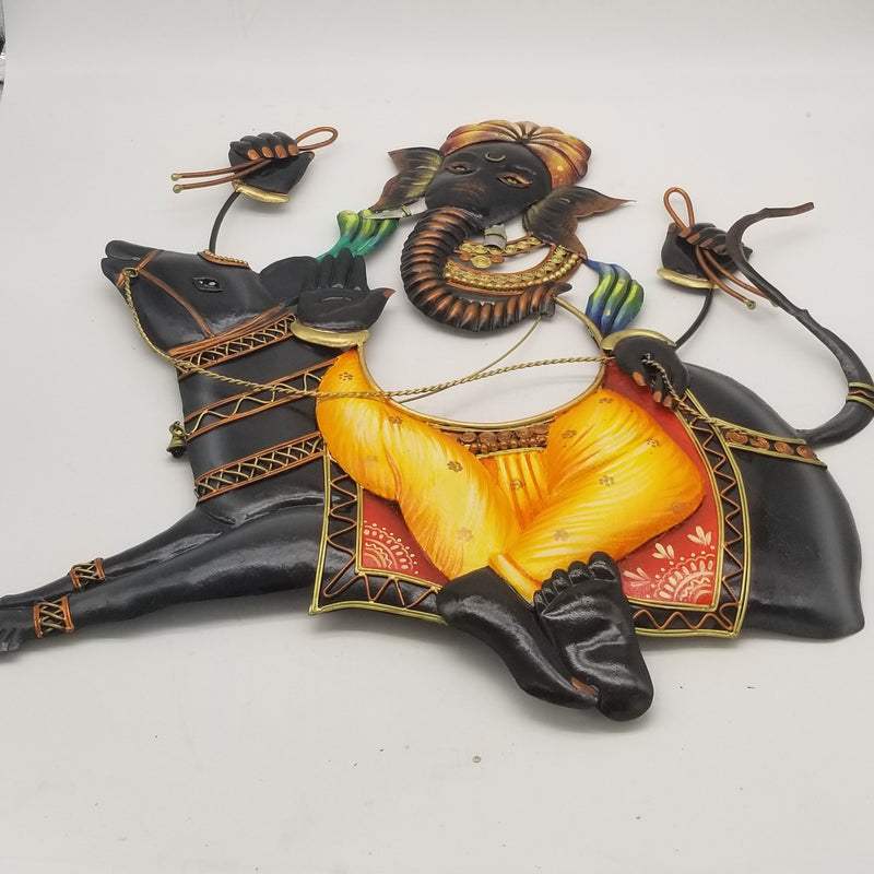24"W x 24"H Wrought iron Ganesh on Mouse