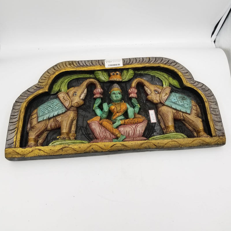 24" x 12" Gajalakshmi Wall Panel - Colored