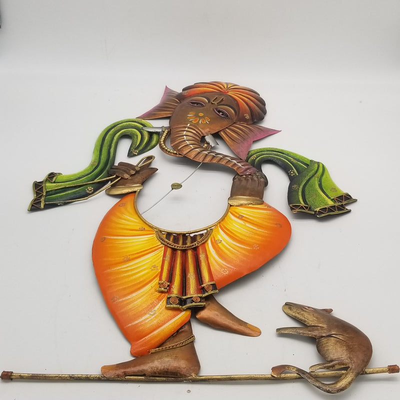 26" H Wrought Iron Ganesh Mouse