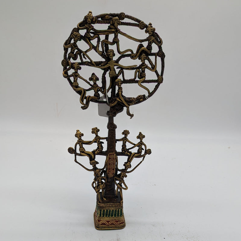 12"H Tribal Brass Tree of Life