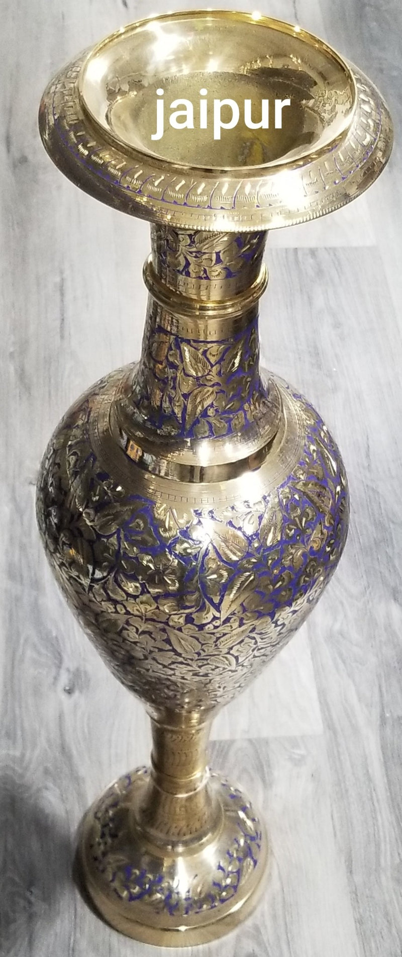 Brass Vase Kashmiri 36" MIna