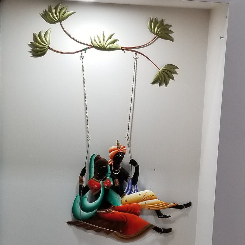 36" Radhakrishna Jhoola - Flower