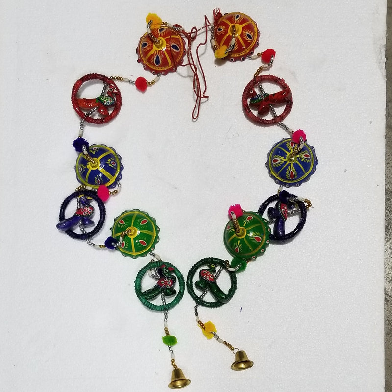 38" Umbrella Peacock inspired Door Hanging Pair