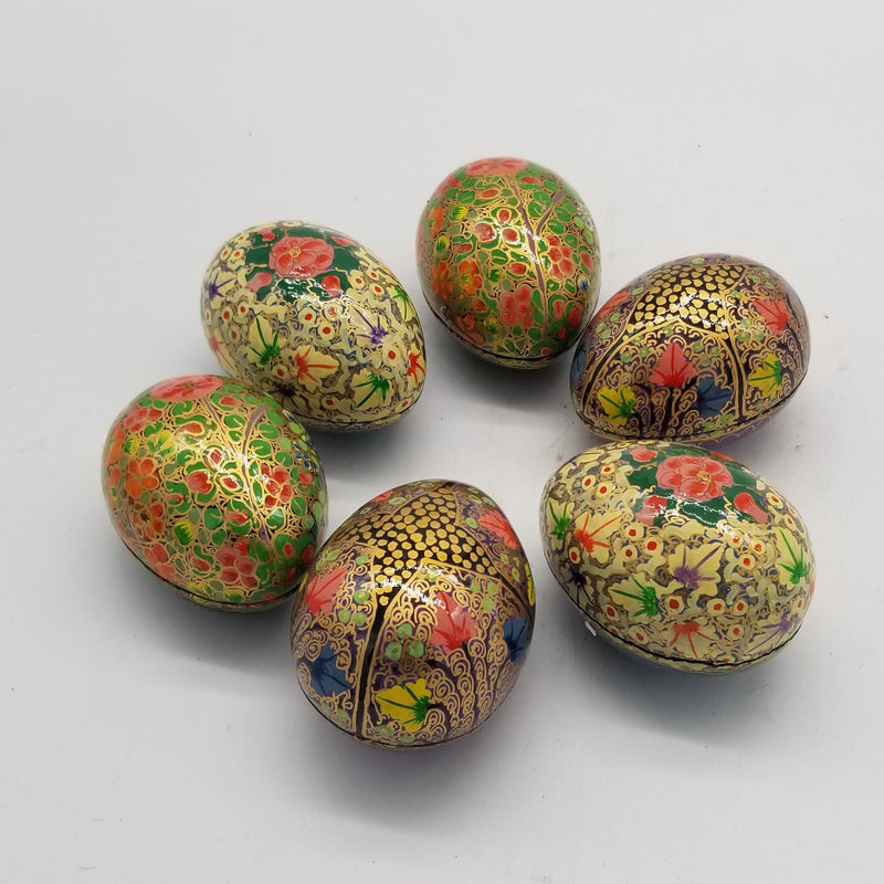 Papier Mache 2" x 2" Mango inspired Jewel Box assorted