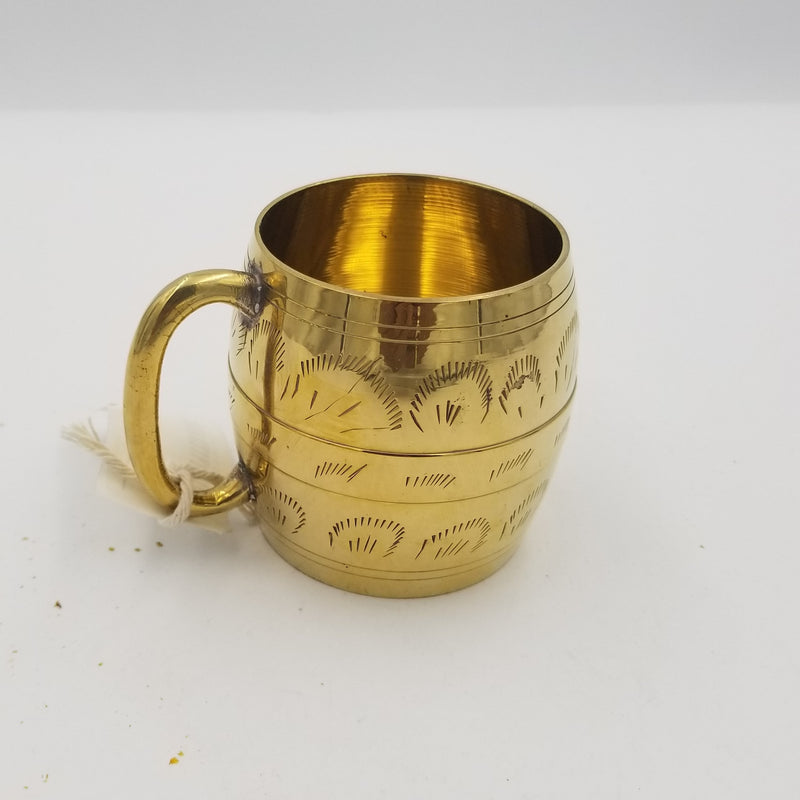 4" Brass Mug Dholki