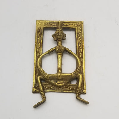 4" x 6" 3D Tribal inspired Dhokra Art