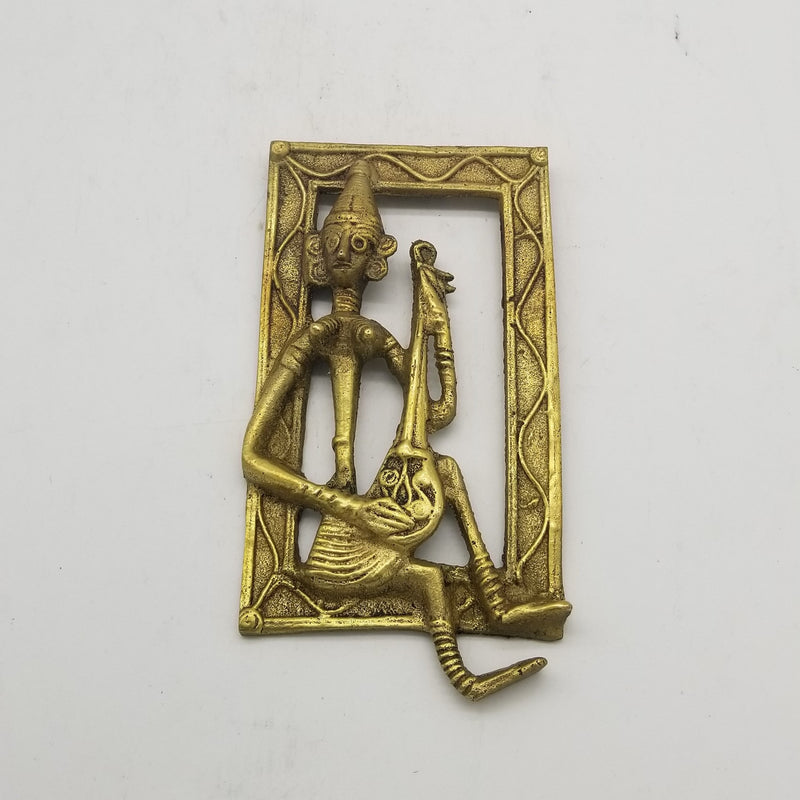 4" x 6" 3D Tribal inspired Dhokra Art