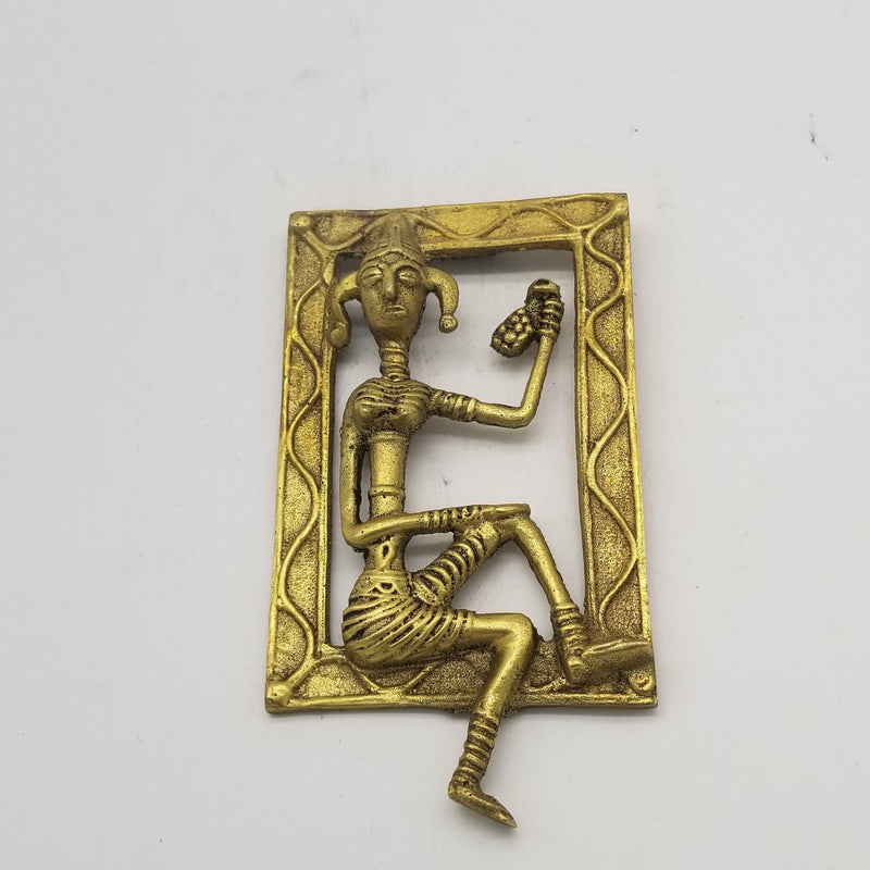 4" x 6" 3D Tribal inspired Dhokra Art