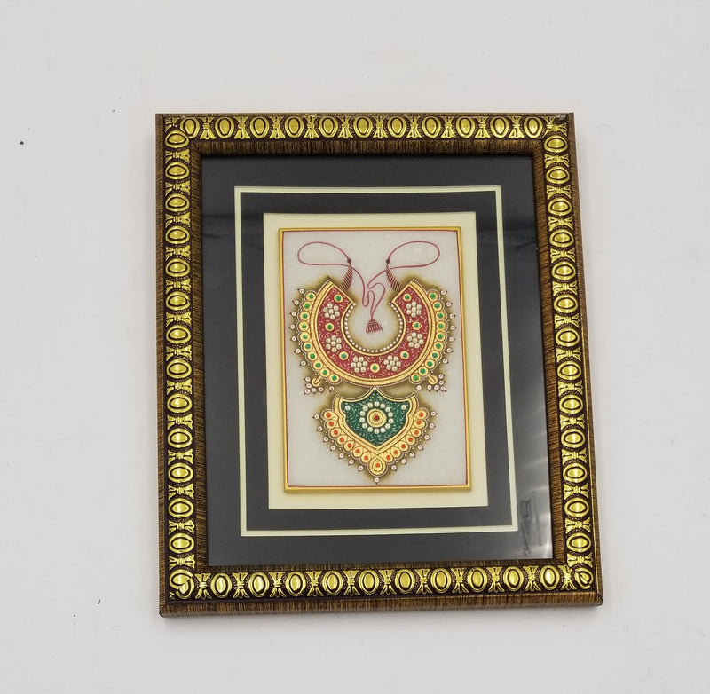 Marble Jewellery Painting 4"x6"