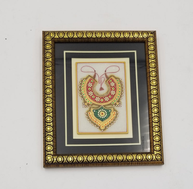 Marble Jewellery Painting 4"x6"