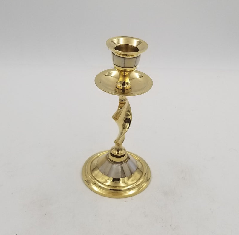 5.25" Brass Candle Stand Baldar MOP