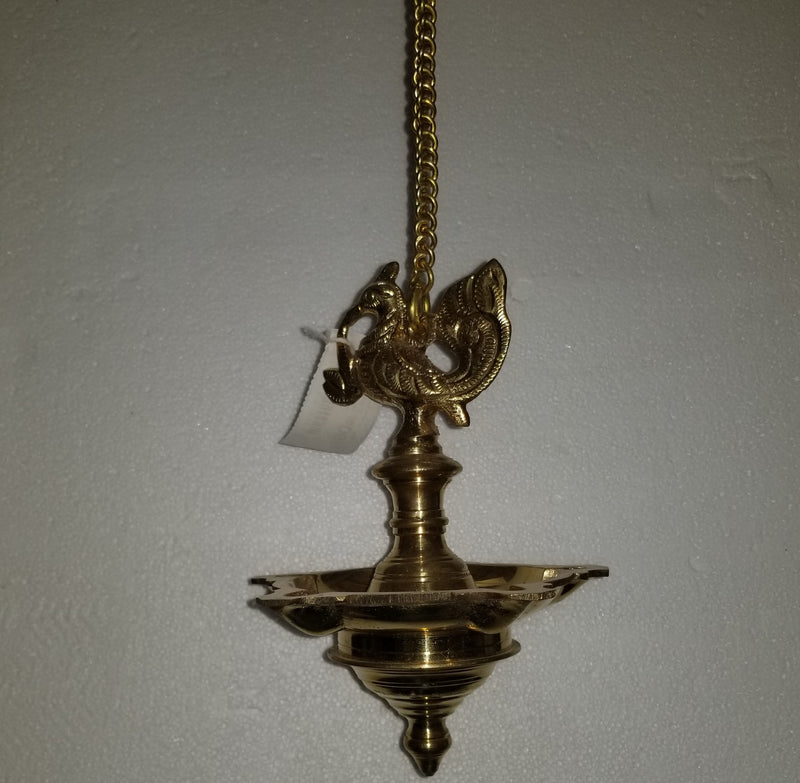 5" Brass Annam Hanging Oil Lamp set of 2 Pcs