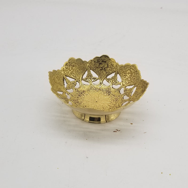 5" Brass Bowl Lotus Jali EP