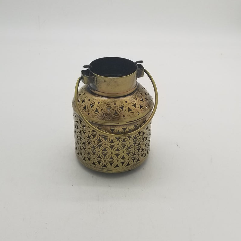 7" H Metal Bharni shaped Tea Light Candle Holder