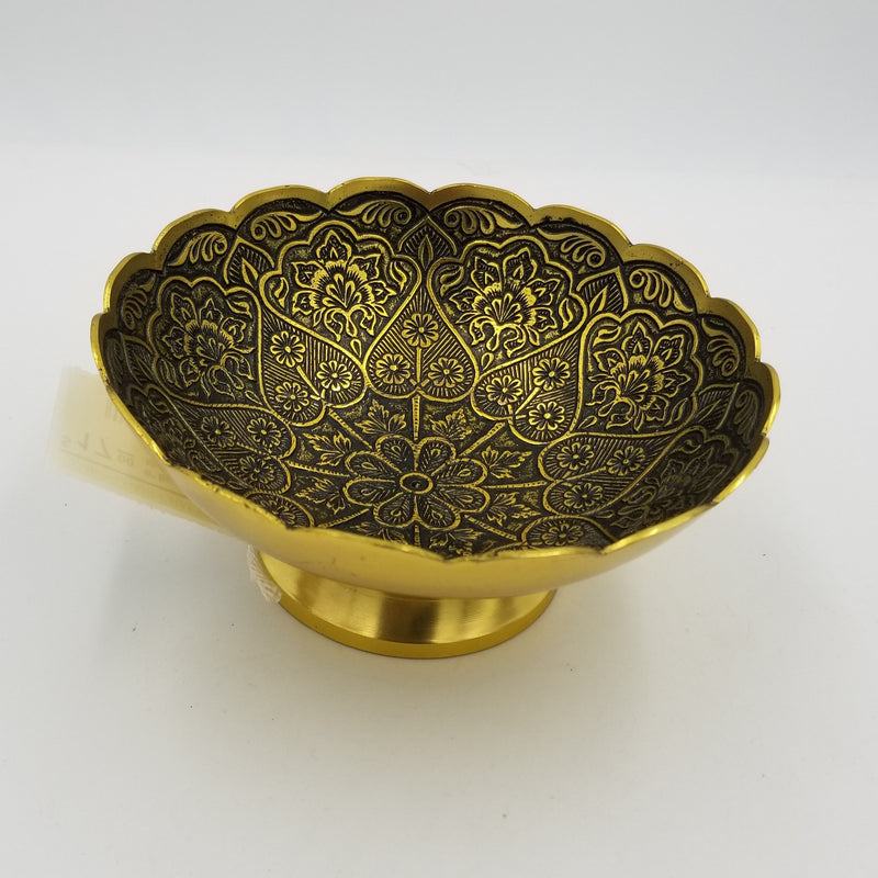 6" Brass Bowl Dil Kangoora Mina