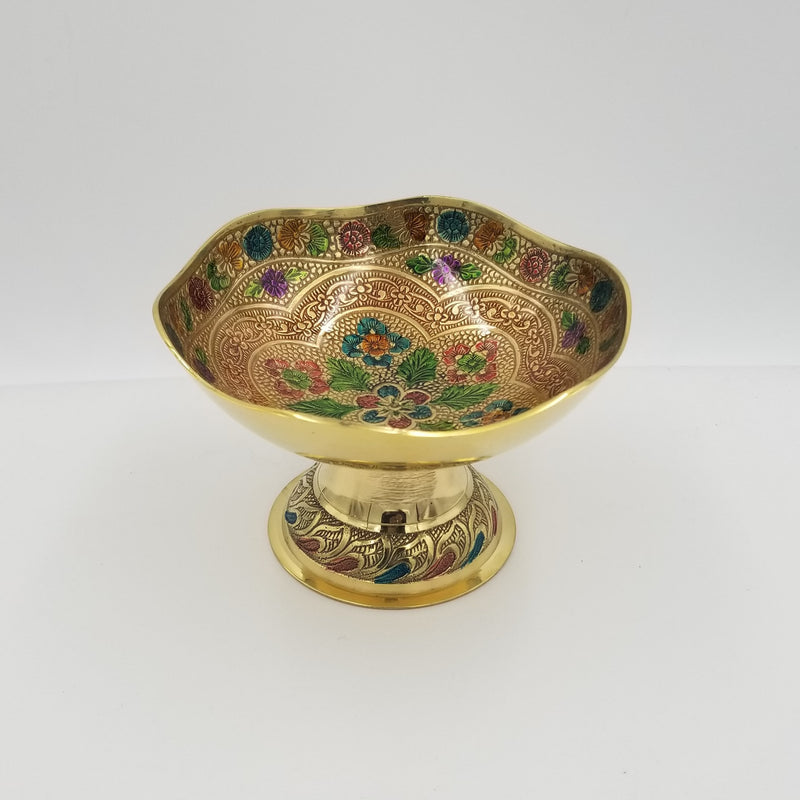 6" Brass Bowl Laherdar Mina EC
