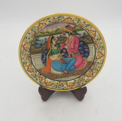 Marble 6" Plate with stand in V Box