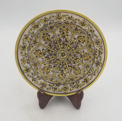 Marble 6" Plate with stand in V Box